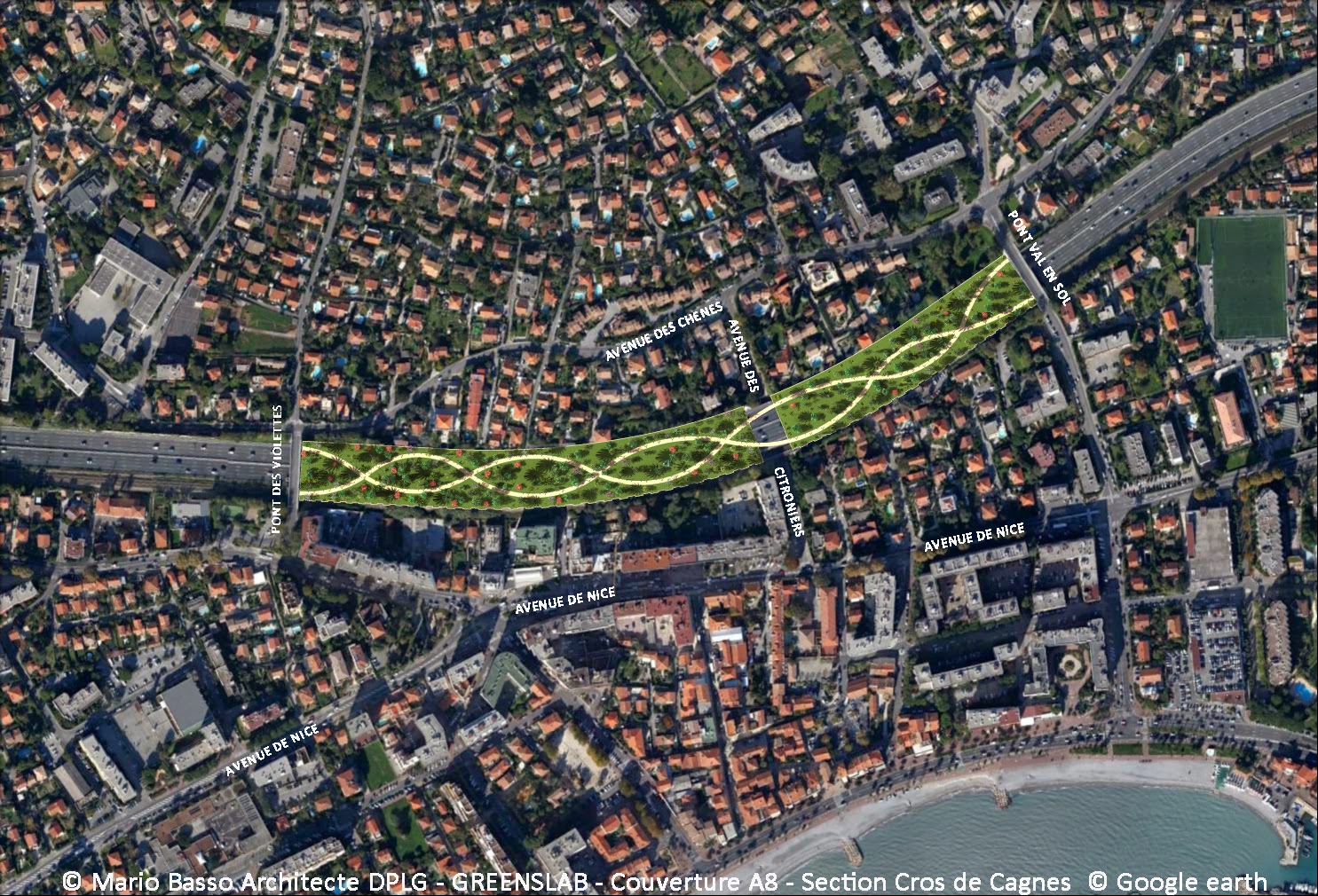 Une coulée verte pour couvrir l'A8 à Cagnes 