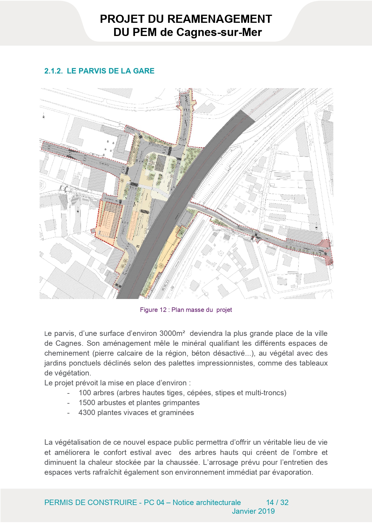 Le parvis de la gare multimodal Cagnes sur mer 