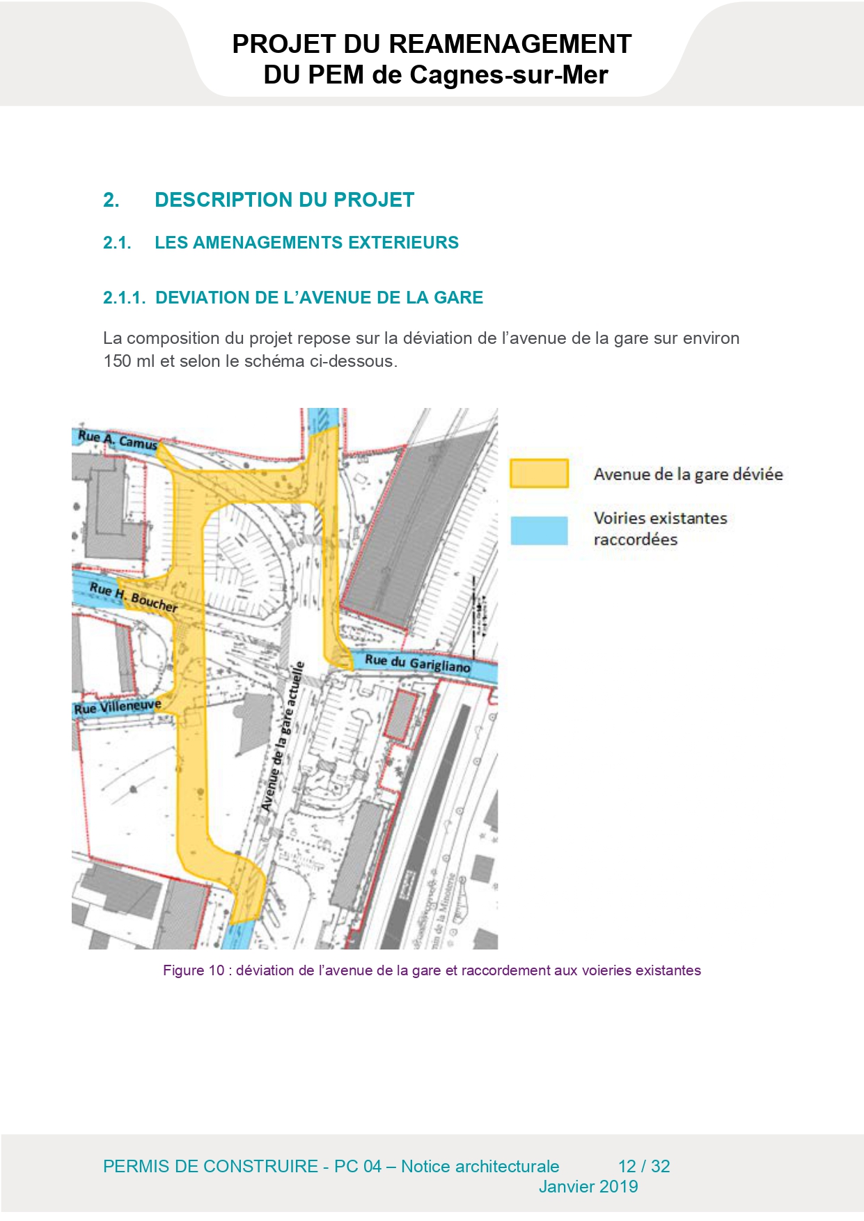 Deviation avenue de la gare  multimodal cagnes sur mer 