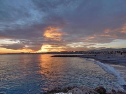 Coucher de soleil Cagnes sur mer 